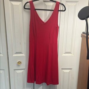 Red Sleeveless Dress